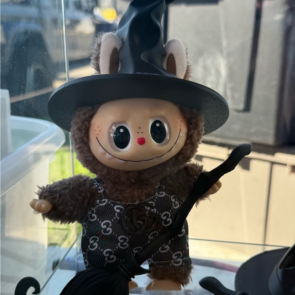 LABUBU Adorable Witch Hat and Black Broom for labubus